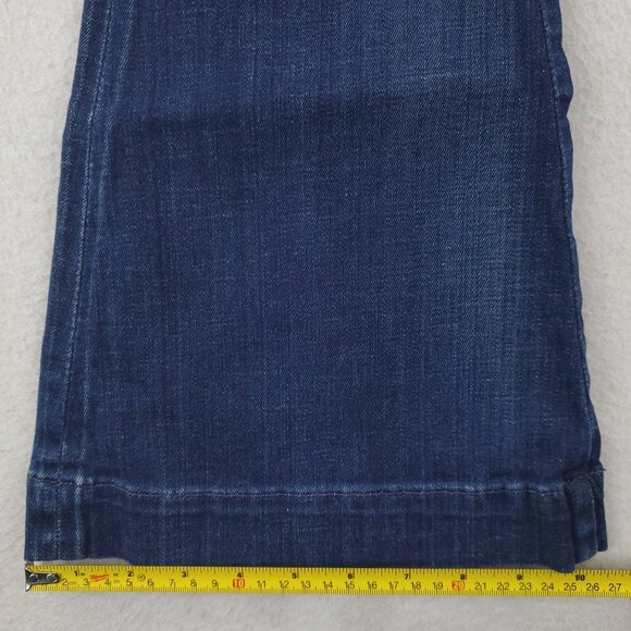 7 For All Mankind Jeans Jiselle Phenomenal Flare USA Women's "25" 28x34 NWT - Picture 8 of 12
